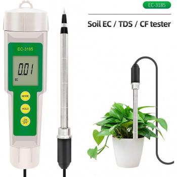 Analizador de Suelo 3 en 1 EC/TDS/CF