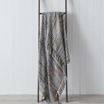 Paoletti Baoli Chunky Knit Throw - Blue