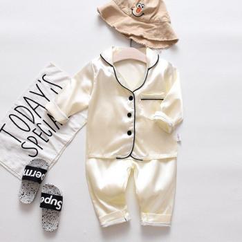 DIIMUU Ice Silk Satin Pajama Set