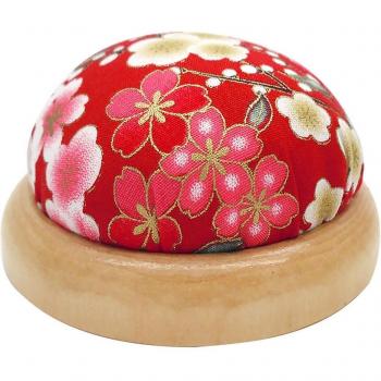 Wooden Base Sewing Pin Cushion