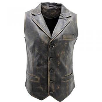 Smart Classic Leather Waistcoat - Bristol
