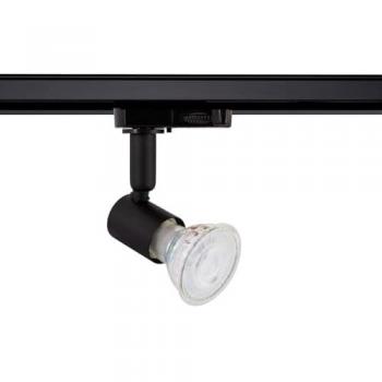 Faretto Portalampada Binario Trifase Oasis per Lampadina GU10 Nero