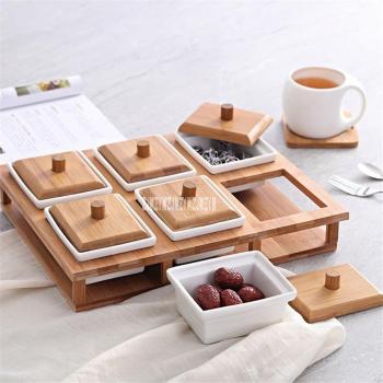 Living Room Ceramic Storage Box for Dried Fruits and Nuts