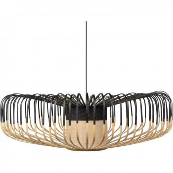 Forestier Bamboo up XXL Hängelampe natur/schwarz