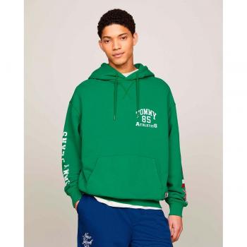 Hoodie Internacional Games Tommy Jeans Hombre Verde 1985