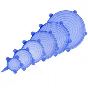Couvercles en silicone extensibles pour cuisine, 6 pièces