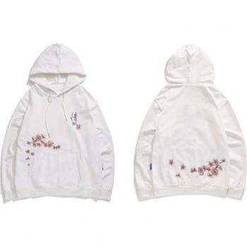Chinesische Schriftzeichen Sweatshirt mit Blumenmuster