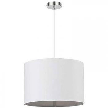 CHAZA Luminaria Colgante 1×27 Blanco/Cromo