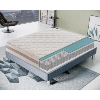 Materasso Ortopedico 120x200 Molle + Memory Foam, 22 cm, Doppio Uso Est/Inv