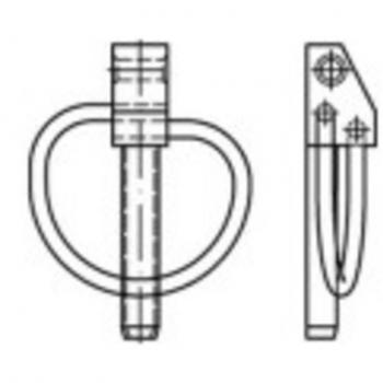 Spina a Scatto TOOLCRAFT Giallo Cromato 50pz