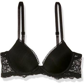 Calvin Klein Push-Up T-Shirt BH Seductive Comfort Sujetador, Negro