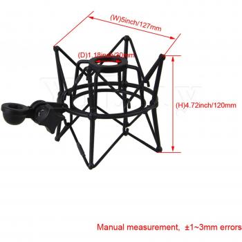 Soporte cilíndrico de metal negro Yibuy