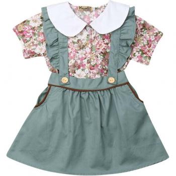 Tenue à volants pour fillettes 0-4 ans