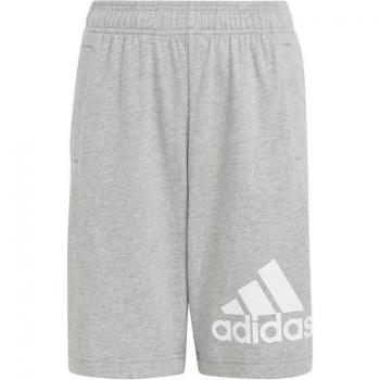 SHORT SPORT ADIDAS LOGO ENFANT - MOLLETON GRIS