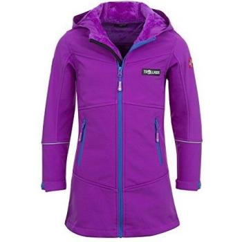 Abrigo Softshell para Niña Trollkids Aurland Fucsia/Azul Talla 14