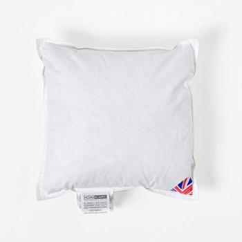 Duck Down Cushion Pad Inner Insert Filler Machine Washable 35 x 35 cm - White