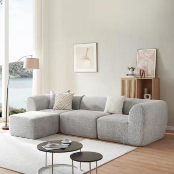 Divano Modulare Chaise Longue 76x313x181 cm