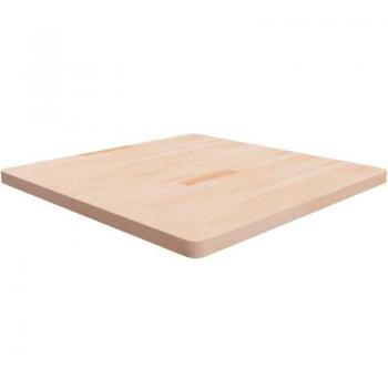Tablero de Mesa Cuadrada Madera de Roble Natural 90x90x4 cm