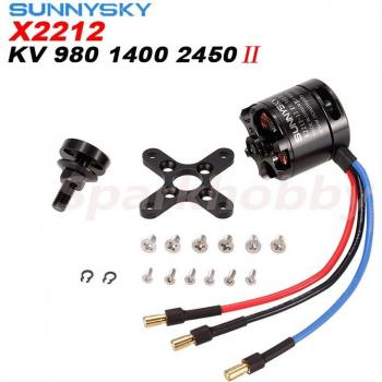 Motor SUNNYSKY X2212 KV980/KV1400/KV2450 (eje plano) para avión de ala fija 3D
