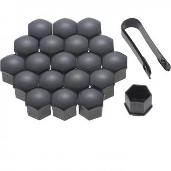 20 Piezas de Cubiertas Universales para Tornillos y Tuercas de Rueda, Antióxido, 17/19/21mm