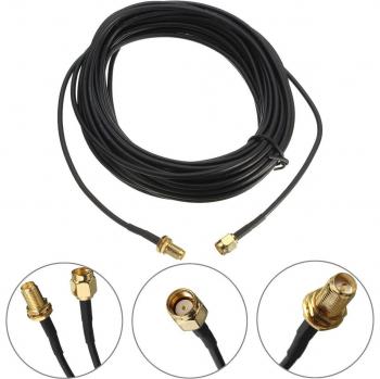 5m Wifi Antenna Extension Cable RG174 RP-SMA Male to Female