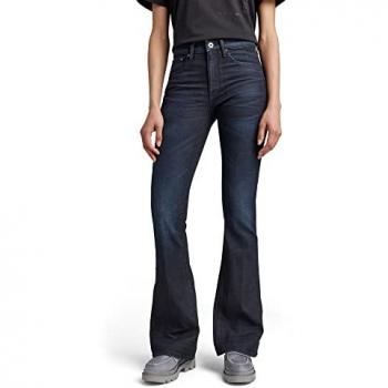 Jeans donna G‑Star 3301 “Flare Fit” in blu navy