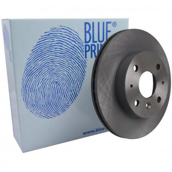 Blue Print Pair of Internally Vented Painted Brake Disc Rotor