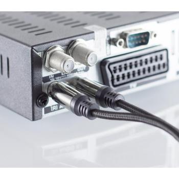 S-Conn SCONN shiverpeaks PRO Serie II Audio Cinch Kabel, Cinch Stecker auf Cinch Stecker, Stereo 1,00m (1 m, Cinch), Audio Kabel