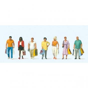 Passants avec sacs de courses HO 1/87 PREISER 10737