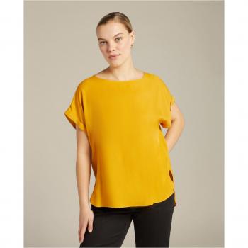 Elena Mirò - Blusa Fluida con Escote Redondo