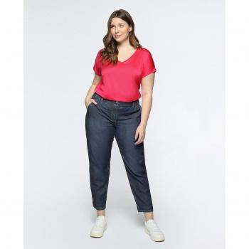Fiorella Rubino - Pantalones vaqueros globo azul