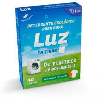 Detergente en tiras Luz - Ecológico, 0% plásticos, biodegradable - 40 lavados