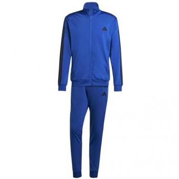 Adidas Basic 3-Stripes Trainingsanzug – XXL – Blau/Schwarz