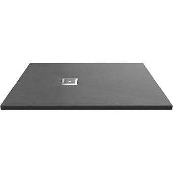 Slimline Slate Rectangular Shower Tray 1200mm x 900mm - Grey