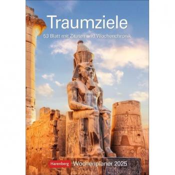 Traumziele Wochenplaner 2024: 53 Blatt mit Zitaten und Wochenchronik