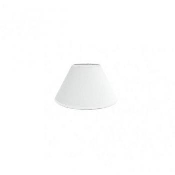Schermo Lampada E27 Bianco 20dx10dx13h Conico Chiuso