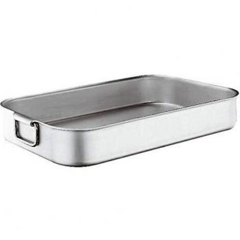 Casseruola rettangolare in alluminio di 61x43 cm con manico laterale