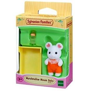 Sylvanian Figure Bebe Baby Marshmallow Mouse Topos Families EPOCH 5336
