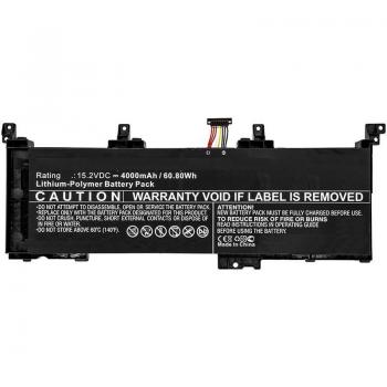 CoreParts Laptop Battery for Asus (4000 mAh), Notebook Akku, Schwarz
