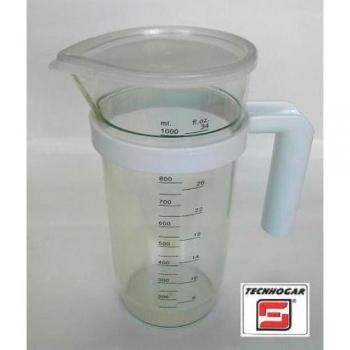JARRA MEDIDORA PLASTICO C/TAPA 1,2 L
