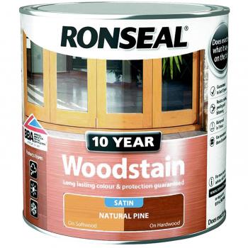 Ronseal Natural Pine Woodstain with 10 Year Protection, 2.5L