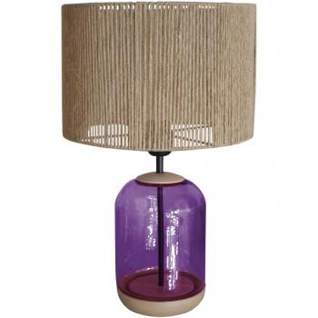 Lámpara Torsel Svalbard Cadena Cilíndrica Morada