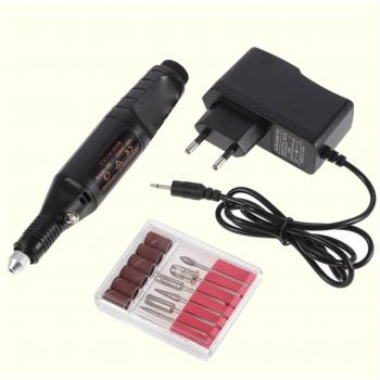 Penna Fresa Compacta per Unghie con Set di Punte Manicure Portatile Professionale
