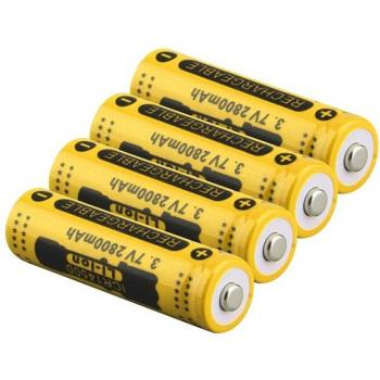 Batería recargable 3.7V 2800mAh para linterna LED