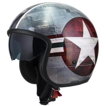 Casco de Moto Jet Rolling 4 Sun Glossy Aeronautica Japan 2XL