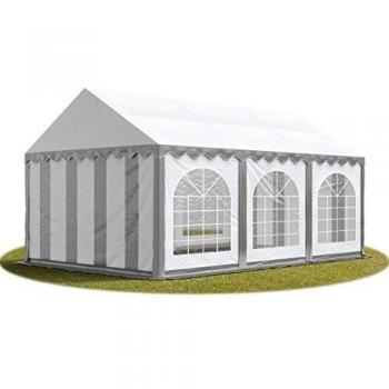 Tendapro - Tendone per feste 3x6 m PVC ignifugo bianco e grigio