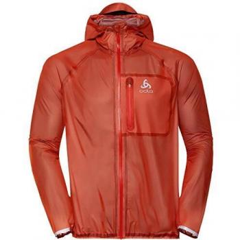 Odlo Herrenjacke Zeroweight Dual Dry – Mandarinrot, L