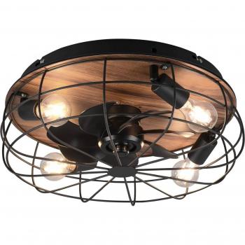Trondheim Deckenventilator, 4-flammig, E27 Fassung, dimmbar