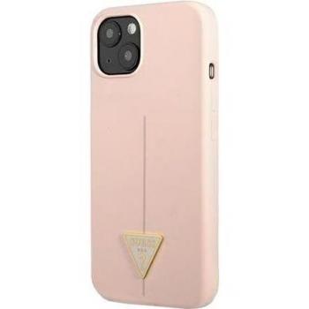 Cover Silicone Triangolo Rosa iPhone SE 2022 GUESS