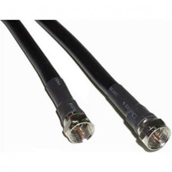 Cable coaxial 1.5m F macho a F macho RG6U - BeMatik